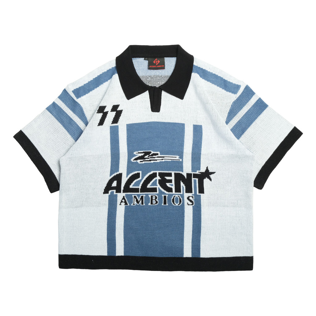 AccentAmbios ShortSleeve Jersey KnitWear Blue
