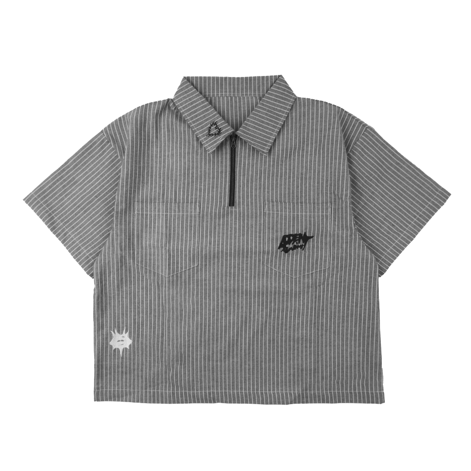 AccentAmbios - Kemeja Boxy Graphic AcAmb Grey Unisex