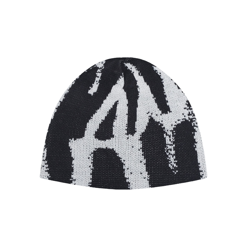 AccentAmbios AcAmb Melt Knitted Beanie Black & Gray