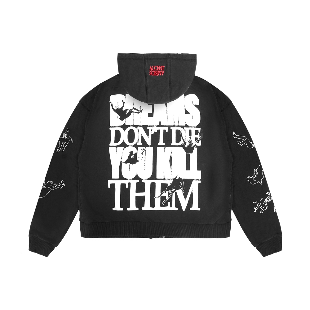 AccentAmbios Dreams Vintage Washed Hoodie 330 Gsm